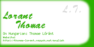 lorant thomae business card